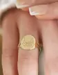 Bague Ronde Ma Maman Ange Gardien en Or à Personnaliser