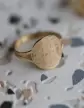 Bague Ronde You Make My Heart Smile en Or Personnalisable
