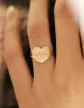 Bague Coeur Or Zodiaque Stylisé