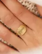 Bague Rectangle Or Je t'aime