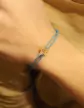 Bracelet Etoile Or Alphabet Enfant Cordon Personnalisable