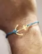 Bracelet Ancre en Or Personnalisable Cordon