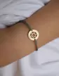 Bracelet Rond Etoile de David en Or Personnalisable Cordon