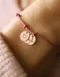 Bracelet Cordon 3 Pampilles en Or Personnalisable