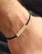 Bracelet Message en Or Personnalisable Cordon