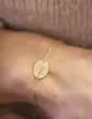 Bracelet Ovale Femme Mamie en Or Personnalisable