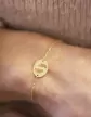 Bracelet Ovale Femme Empreintes Pieds