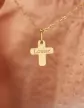 Pendentif Croix en Or à Personnaliser