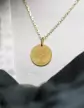 Médaille Ronde M Arbre de Vie Oiseaux en Or Personnalisable