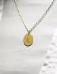Médaille Ovale M Emblème Zodiaque en Or à Personnaliser