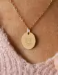 Médaille Ovale M Zodiaque Enfantin en Or à Personnaliser