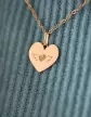 Médaille Cœur M Ange Petits Pieds en Or à Personnaliser