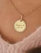 Médaille Or Ronde Perlée à Graver