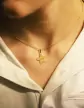 Médaille Etoile en Or à Personnaliser Taille M