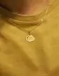 Médaille Nuage Ajourée Étoiles en Or Personnalisable Taille S