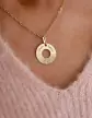 Médaille à Personnaliser en Or Cercle Soleil