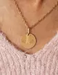 Médaille Ronde Or à Graver & Son Initiale