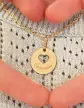 Médaille Ronde Or Cœur Ajourée Personnalisable