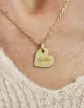 Petite Médaille Cœur en Or Personnalisable