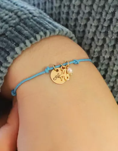 Bracelet Cordon Multi Pampilles en Or à Personnaliser