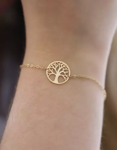 Bracelet Arbre de Vie Ajouré en Or