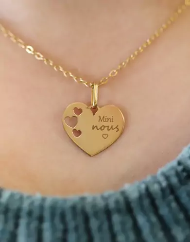 Médaille Coeur M Ajourée Coeurs Mini Nous