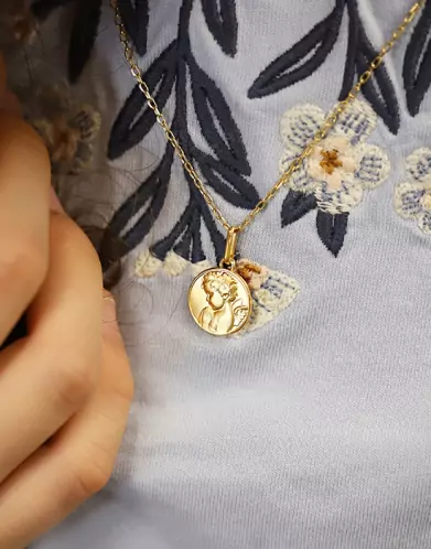 Médaille Ange Prieur en Or Personnalisable