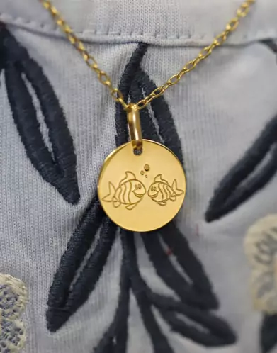Médaille Zodiaque Enfant Or Personnalisable