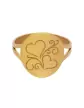 Bague Ronde Duo Cœurs en Or à Personnaliser