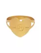 Bague Coeur Or Zodiaque Stylisé