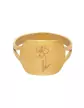 Bague Rectangle Or Fleur de Naissance