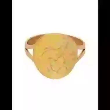 Bague Ronde Maman Bébé en Or à Personnaliser image cachée