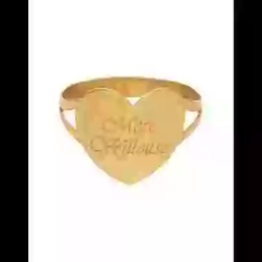 Bague Coeur Or Mère Veilleuse image cachée