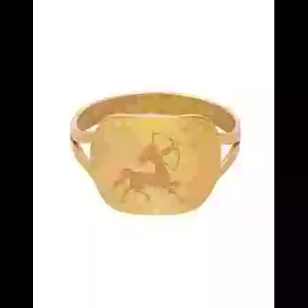 Bague Rectangle Embl&egrave;me Zodiaque image cachée