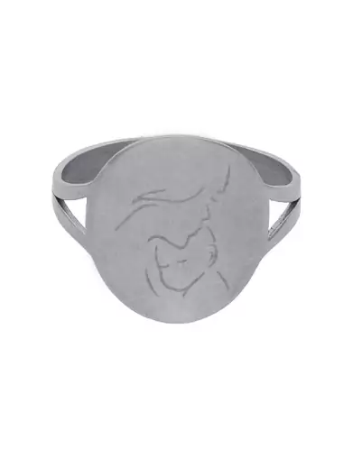 Bague Ronde Maman Bébé en Or à Personnaliser