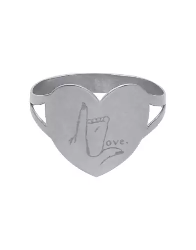 Bague Coeur Or Love Bébé
