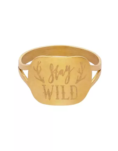 Bague Rectangle Or Stay Wild