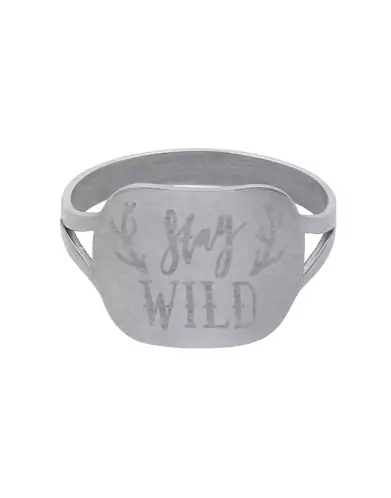 Bague Rectangle Or Stay Wild