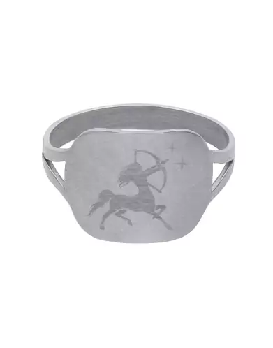 Bague Rectangle Emblème Zodiaque