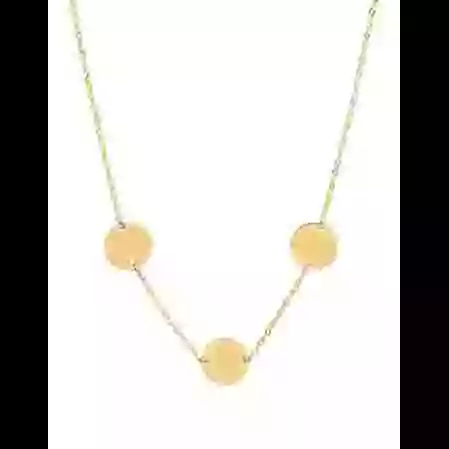 Collier Trois M&eacute;dailles Rondes en Or &agrave; Graver image cachée