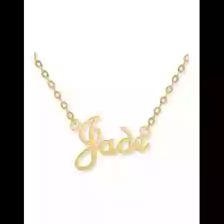 Collier Pr&eacute;nom Typographie Anglaise en Or Personnalisable image cachée