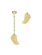 Boucles d’Oreilles Plumes Asymétriques en Or