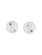 Boucles d’Oreilles Yin Yang en Or et Pierres