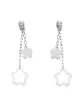 Boucles d’Oreilles Pendantes Fleurs en Or