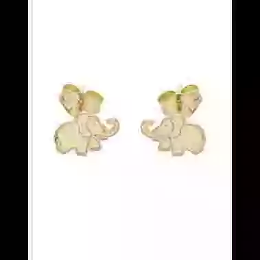 Boucles d’Oreilles Elephant en Or image cachée