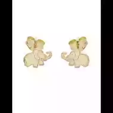 Boucles d’Oreilles Elephant en Or image cachée