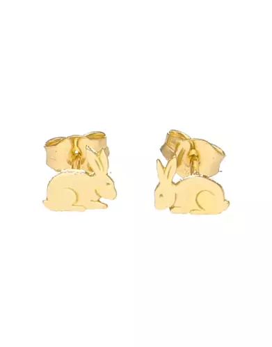 Boucles d’Oreilles Lapin en Or