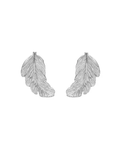 Boucles d’Oreilles Plumes en Or