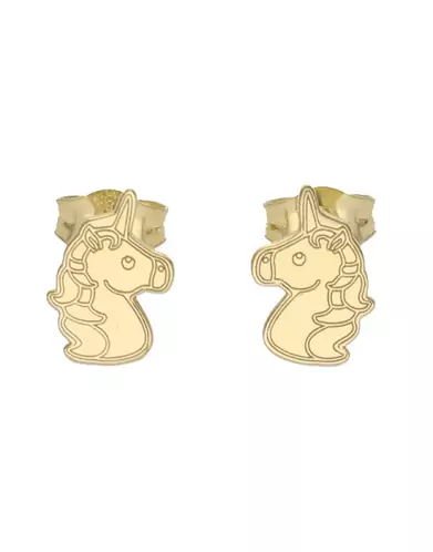 Boucles d’Oreilles Licorne en Or