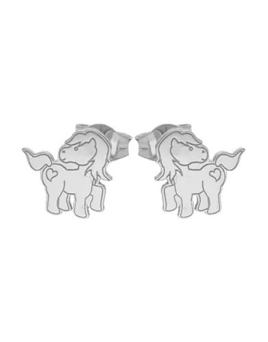 Boucles d’Oreilles Poney en Or